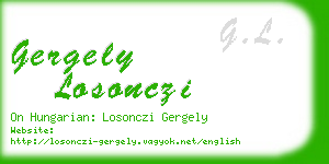 gergely losonczi business card